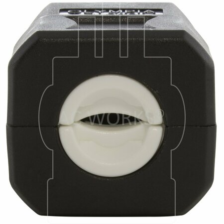 Ac Works NEMA 6-20P 20A 250V Clamp Style Square Plug with UL, C-UL Approval in Black ASQ620P-BK